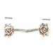 Anti-Silver Rose Cupboard Cabinet Wardrobe Drawer Door Pull Handle DIY