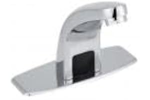 TOPINCN Touchless Motion Sensor Faucet, Automatic Hands-Free Bathroom Sink Faucet with Hole Cover Plate, Control Box & Temperature Mixer