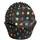 Black Foil No Fade Cupcake Liners with Neon Dots