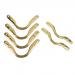MagiDeal 6 Pieces Solid Brass Pool Snooker Billiard Table Pocket Brackets