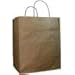 DURO 10x6.75x12 Brown Paper Gift Bags with Handles, Recycled Kraft Brown Paper Shopping Bags with Handles Bulk for Party Favors and DIY - Pack of 250