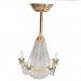 Lighting Stand Five False Candle Transparent Chandelier LED-Golden 1:12 Dollhouse Minatures