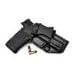 Rounded IWB Holster Fits: S&W Shield EZ 380 Holster - RH - Carbon Fiber Black Kydex - Concealment Express - American Made