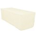 LinenTablecloth 8 ft. Fitted Polyester Tablecloth Ivory