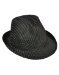 Rhode Island Novelty Roaring 20's Gangster Costume Black Pin Stripe Fedora Hat