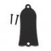 Dovewill Durable Guitar Parts 2-hole Truss Rod Cover Plate for Gibson Les Paul Black 3-Ply