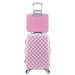 Travelers Club Paris Fashion 2PC Spinner Expandable Hardside Luggage Set - Pink