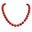 JANE STONE Fashion Faux Turquoise Necklace Acrylic 5-Row Multi-Layered Collar Women (Red 2)