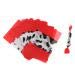 Fenteer (1000pcs) Black Dairy Cattle Pattern Waterproof Wax Paper Food Candies Gifts Wrapping - Red, 9x12.5 cm