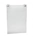 Premium Clear Acrylic Glass Window Mount 8 1/2 X 11 Sign Holder Clear with Suction Cups
