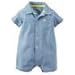 Carter's Gingham Romper, Navy, 6 Months