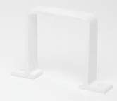POLYPIPE RS236 White Square Flush Downpipe Bracket Pack of 3