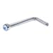 Body Candy Stainless Steel 1.57mm Light Blue Accent Micro L Shape Nose Stud Ring 20 Gauge