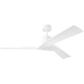 Monte Carlo Fans 3ALMSM52MBKNH Alma Smart 52-3 Blade Ceiling Fan-13.1 Inch Tall and 52 Inch Wide, Finish Color: Midnight Blac