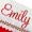 Nom de Plume Monogrammed Christmas Stocking, Red and White Felt