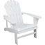 Classic White Painted Wood Adirondack Chair