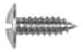 Lic Plate Screw Slotted Truss Head Bright Zinc, Size: 1/4", Size: 9/16", Length: 3/4", Qty: 8