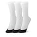 Toe Cover Socks with Clear Elastic Band - SHEEC Slingback - Black Regular 3 Prs