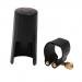 Blesiya Leather Ligature Fastener And Plastic Cap For Clarinet Bakelite Mouthpiece