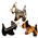 France Luxe Mini Scotty Dog on Tige Boule Barrette - Classic