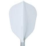 Cosmo Darts Fit Flight 3 Pack Super Shape Dart Flight (White)