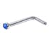 Body Candy Stainless Steel 1.57mm Blue Accent Micro L Shape Nose Stud Ring 20 gauge
