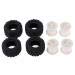 B Blesiya Pack of 8pcs Rubber Wheel Tire Hubs for 1/24 Monster Truck A212, RC Vehicle Remote Control Car Spare Parts