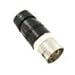 Leviton CS8265C 50Amp, 250V AC, Non-NEMA, 2P, 3W, Black & White Locking Plug, Industrial Grade, Grounding, California-Style(CS) – Black-White
