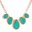 JANE STONE Dark Green Bubble Necklace Fancy Fashion Jewelry Statement Chunky Necklace