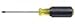 Klein Tools 660 #0 Square Recess Tip Screwdriver, Made in USA, 4-Inch Round Shank and Cushion Grip Handle