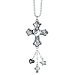 CROSS Silver Car Charm Ornmament with Dangles