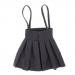 MonkeyJack 1/3 BJD Shoulder Strap Pleated Dress Mini Skirt for SD DD DOA LUTS Dolls Dress Up ACCS Smoky Grey