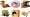 Gashapon Neko Atsume: Kitty Collector: Tsukue no Ue de Neko Atsume 3 Set