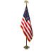 Deluxe 7' U.S. Flag Presentation Set - Parade Flag- Indoor Flag