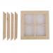 Dollhouse Miniature Wooden 4 Pane Window DIY Accessory