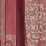 Stylemaster Renaissance Home Fashion Jasmine Tile Print Sheer Rod Pocket Panel, Burgandy, 56-Inch by 84-Inch
