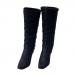 Black 1/6 Scale High Heel Long Boots Shoes Accessories for 12 inch Female Action Figure Body