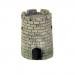 MagiDeal Mini Round Castle Dollhouse Landscape Bonsai Craft DIY Home Garden Decor