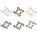 Blesiya 60 Pieces New Metal Rubber Hose Clamp Fuel Pipe Oil Lines Clips 6-15mm