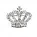Boho Victoria King Queen Crown Brooch Pin Silver Wedding Xmas