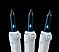 Novelty Lights 50 Feet 100 Bulb Incandescent Mini Light String, Teal with 6-Inch Spacing on White Wire, UL Listed Commercial Grade Indoor/Outdoor Mini Lights, Connectable End-to-End