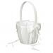 TOOGOO(R) Faux Pearl Flower Wedding Flower Girl Basket Bowknot Decor Ivory