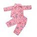 MonkeyJack Long Sleeve Shirt Pants Pajamas Suit Clothes for 18inch American Girl AG Zapf Baby Born Dolls Dress Up Kids Role Play Pink
