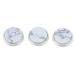 3 Pieces Alloy Shell Inlays Trumpet Finger Buttons Brass Instrument Accessories, 2 Colors for Choose - White Gray
