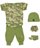 Baby 5-Piece Camo Outfit Gift Set, Olive, 0-3 Months