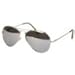 Aviator style polarized sunglasses (Silver)