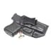 Rounded IWB Holster Fits: Glock 26 27 33 (G1-5) Holster - LH - Black Kydex - Concealment Express - American Made