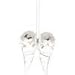 Swarovski Angel Wings Ornament, Crystal, Transparent, 5.2 x 4.3 x 1.5 cm