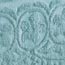 Collections Etc Calista Chenille Lightweight Bedspread with Fringe Border, Turquoise, Queen