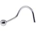 Body Candy Stainless Steel 2mm Ball Nose Stud Ring Twister 20 Gauge